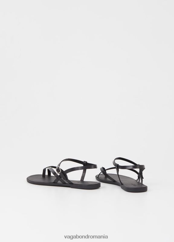 încălţăminte piele neagra femei 60R6B33 Vagabond sandale tia 2.0