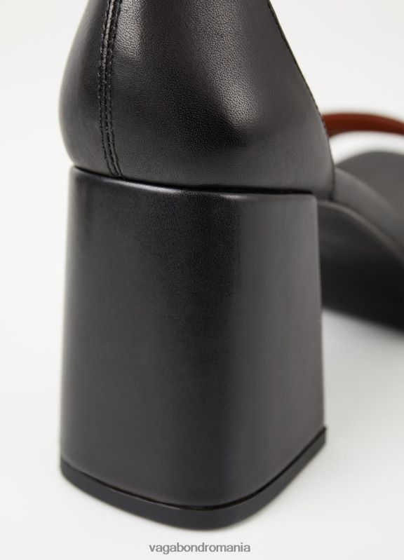 încălţăminte piele neagra femei 60R6B38 Vagabond sandale fiona