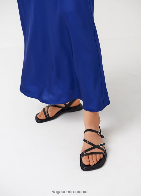 încălţăminte piele neagra femei 60R6B40 Vagabond sandale izzy