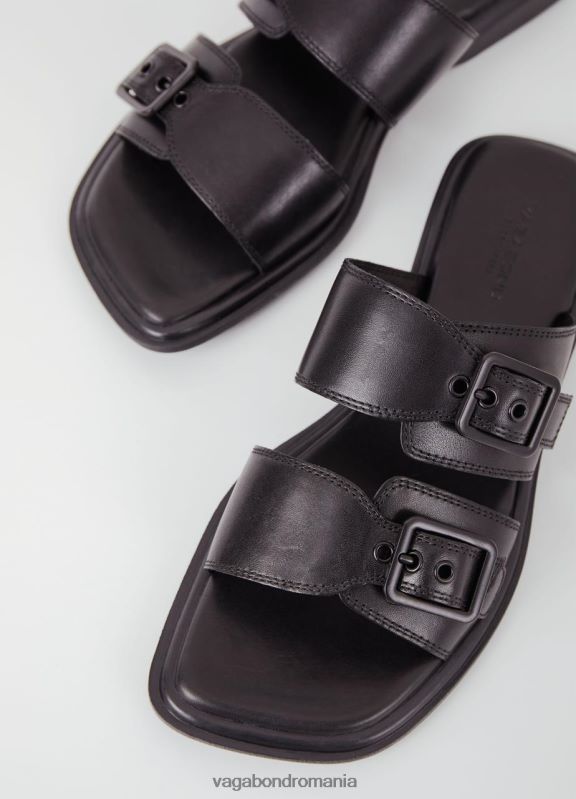 încălţăminte piele neagra femei 60R6B42 Vagabond sandale izzy