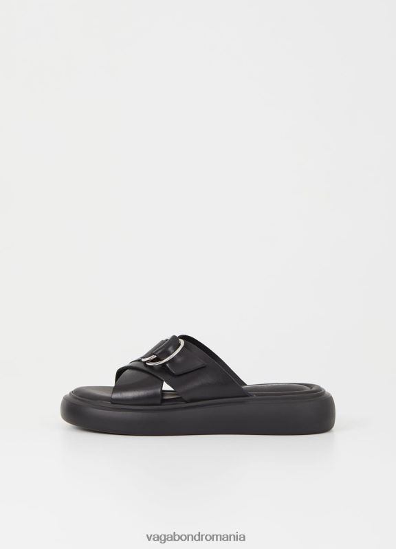 încălţăminte piele neagra femei 60R6B43 Vagabond sandale blenda