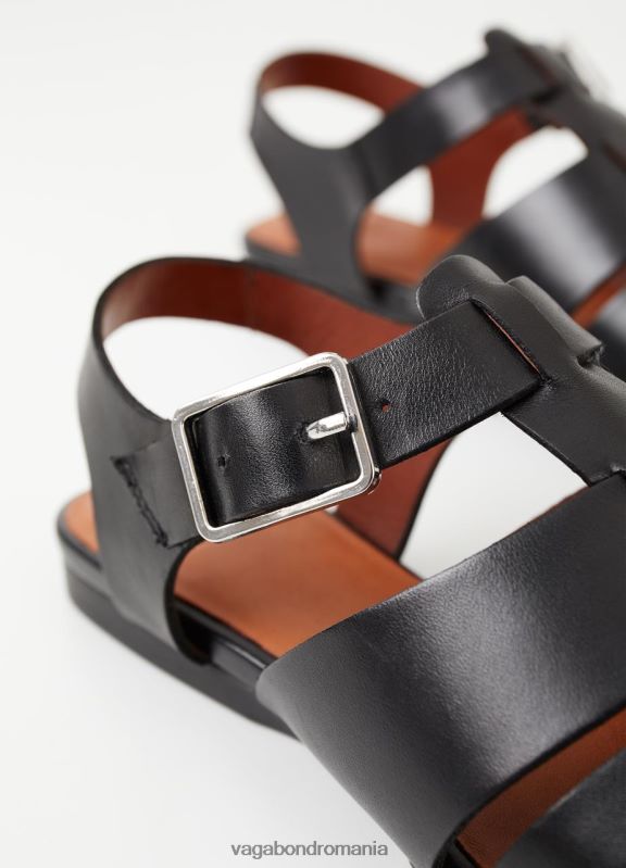 încălţăminte piele neagra femei 60R6B45 Vagabond sandale wioletta