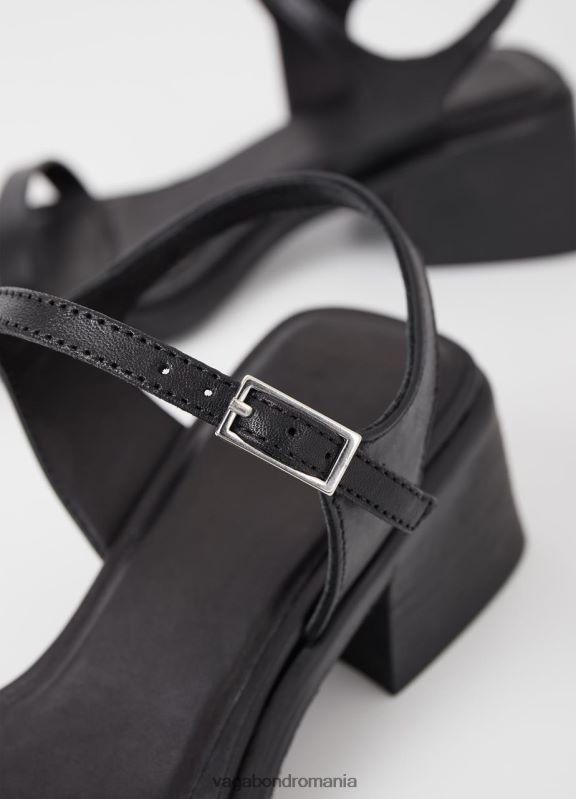 încălţăminte piele neagra femei 60R6B48 Vagabond sandale ines