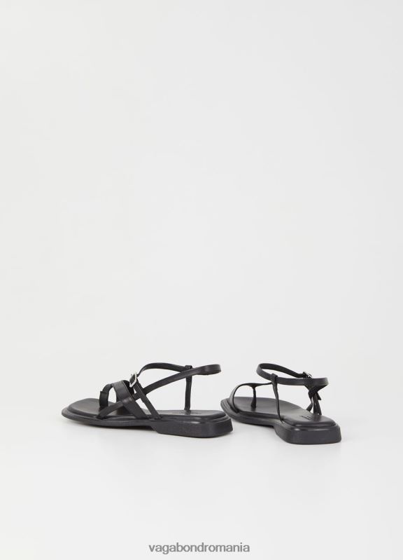 încălţăminte piele neagra femei 60R6B91 Vagabond sandale izzy
