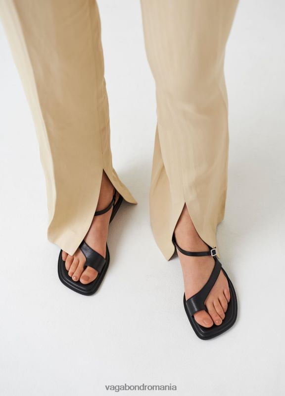 încălţăminte piele neagra femei 60R6B91 Vagabond sandale izzy