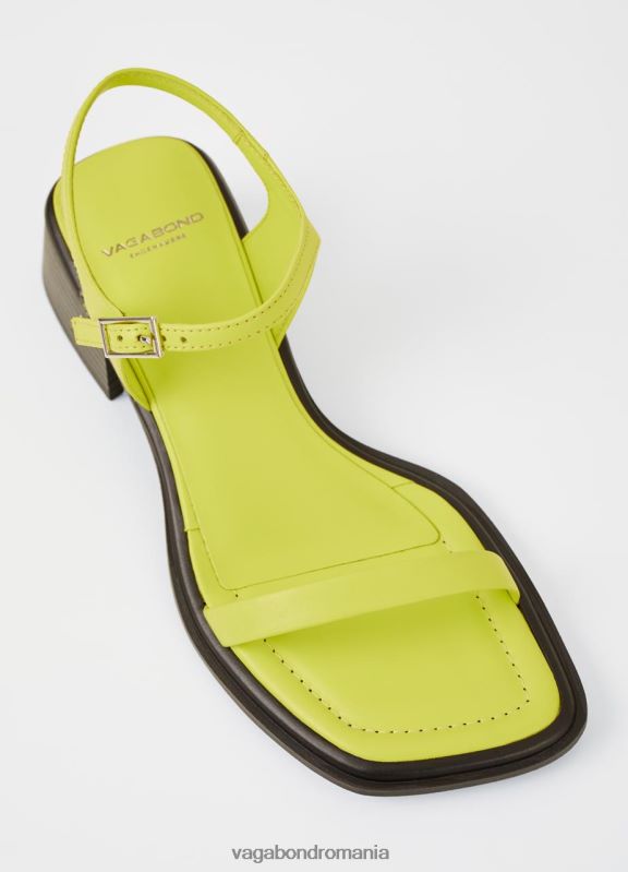 încălţăminte piele verde femei 60R6B56 Vagabond sandale ines